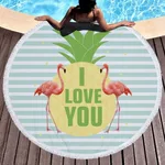 Flamingo round beach towel - 4 Style-150X150Cm