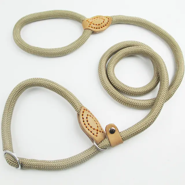 Automatically tighten telescopic reflective dog leash Beige - Shop at LoveMi