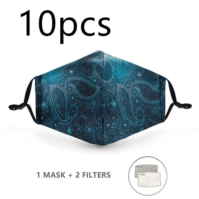 Three layer printed adjustable ear hook cotton mask S0482A877 Style - Shop at LoveMi