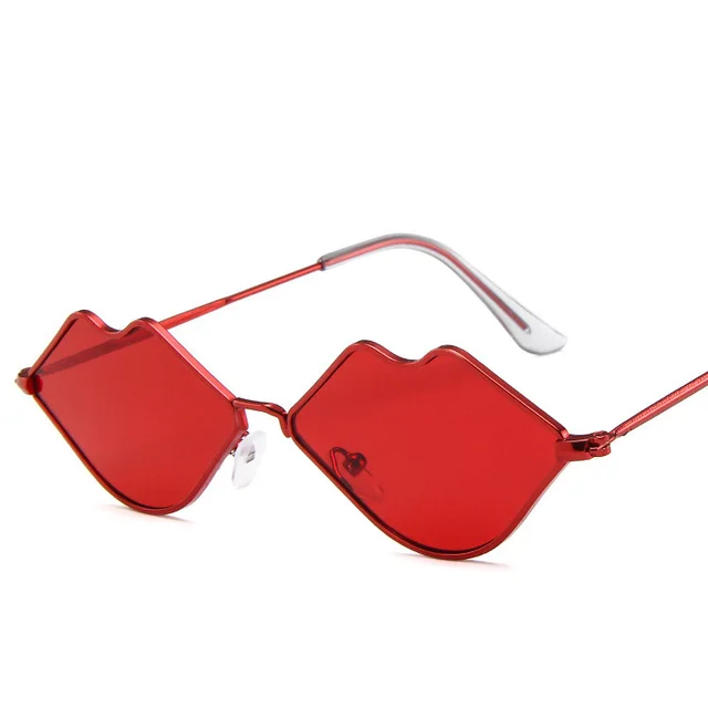 Retro red lips sunglasses Red - Shop at LoveMi