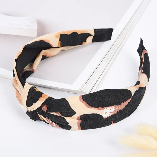New Leopard Headband Beige - Shop at LoveMi