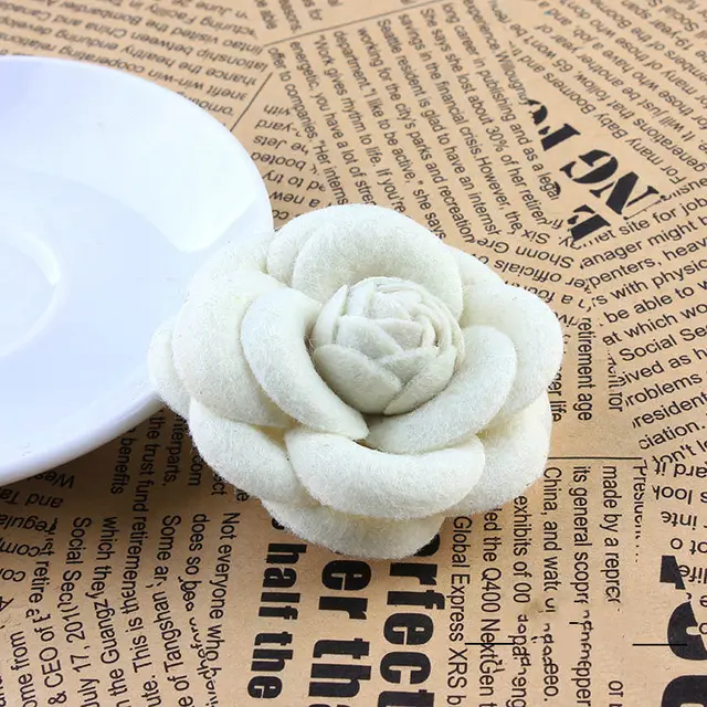 Korean high end fashion Brooch Beige - Shop at LoveMi