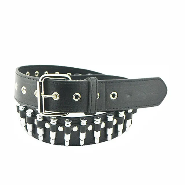 Korean style all match bullet belt PU imitation leather punk 108Cm - Shop at LoveMi