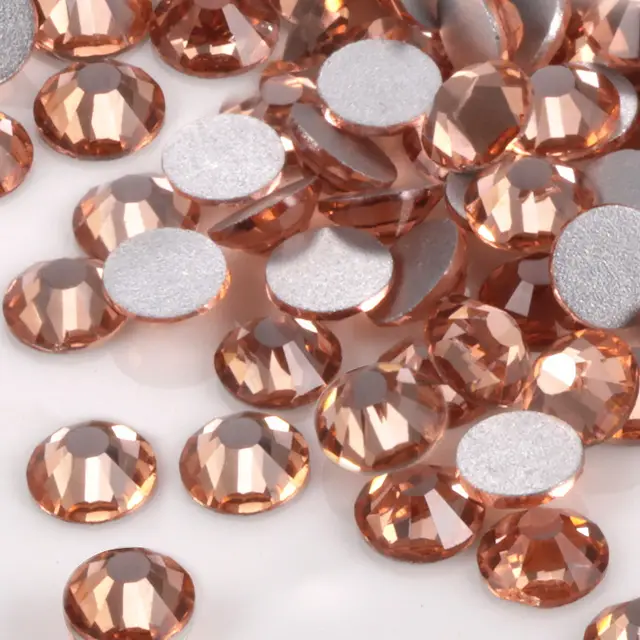 Nail drill glass flat drill rhinestone Champagne - Shop at LoveMi