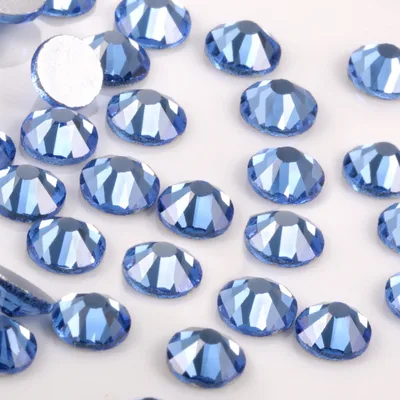 Nail drill glass flat drill rhinestone Light Blue - Shop at LoveMi