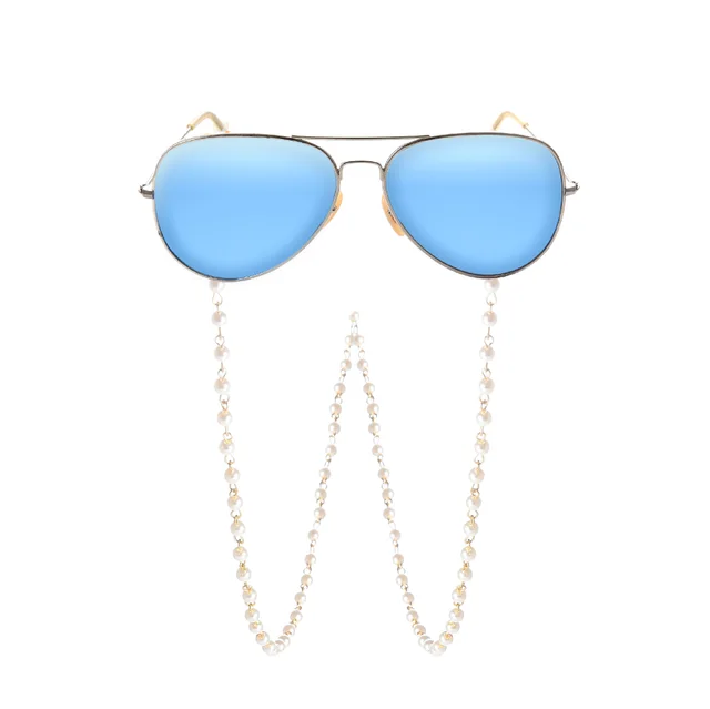 Simple fashion pearl glasses chain Gold - Shop at LoveMi