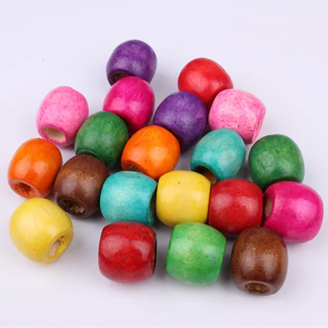Vintage printed wooden beads Color - Shop at LoveMi
