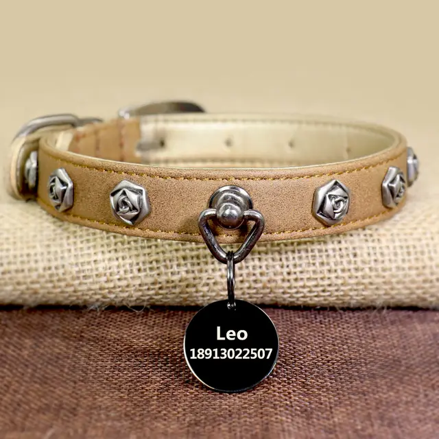 Pet leather collar Brown - Shop at LoveMi