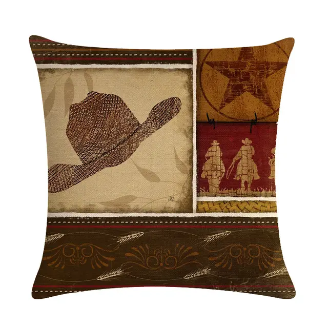 Cowboy Decorative Throw Pillows Cushion Covers 1Style - Shop at LoveMi