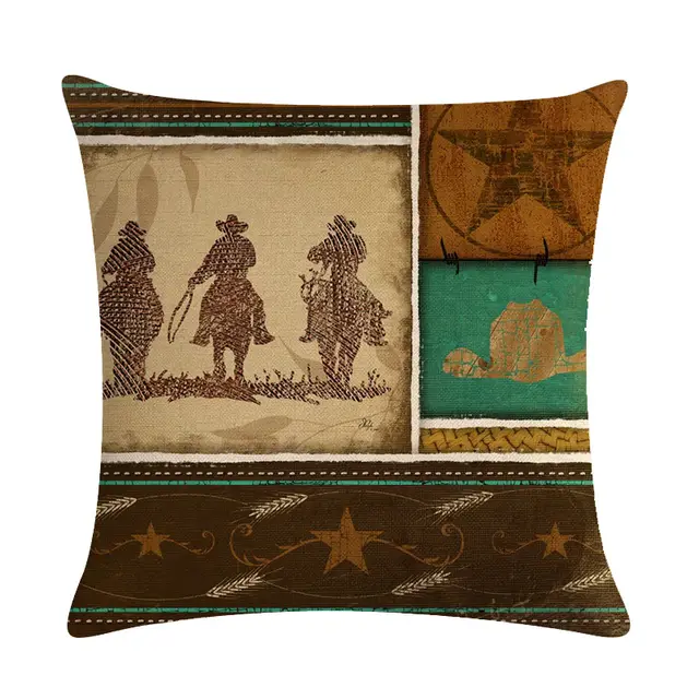 Cowboy Decorative Throw Pillows Cushion Covers 5Style - Shop at LoveMi