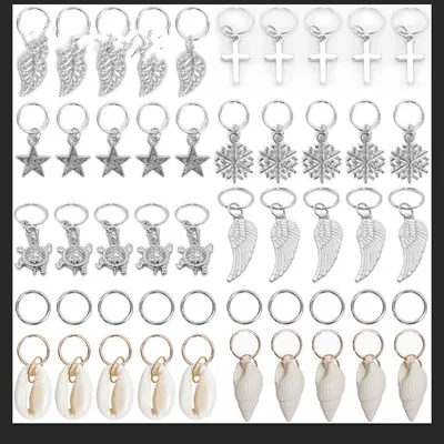 Dirty Braid Hair Loop Casual Metal Round Buckle Headdress Silver - Shop at LoveMi