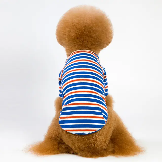 Striped dog T shirt Blue - Shop at LoveMi