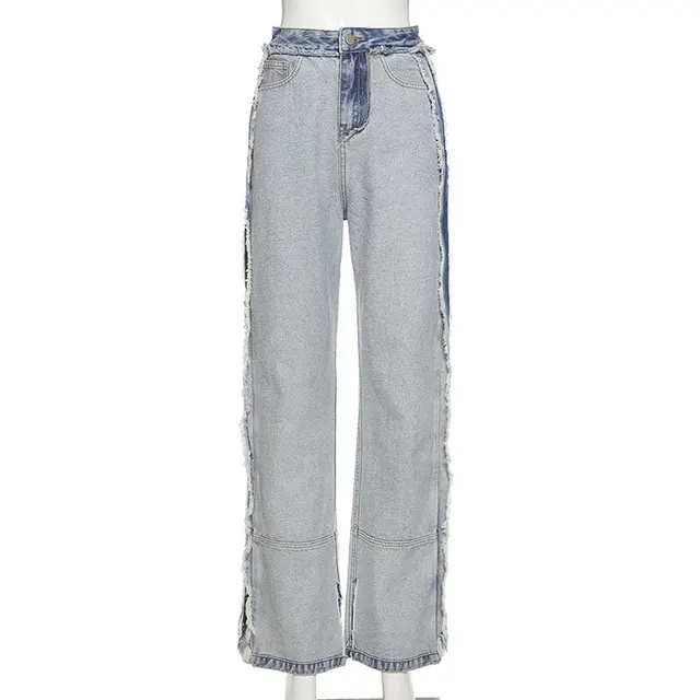 Net red style all match jeans women Blue - Shop at LoveMi