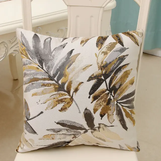 Colorful leaf pillowcase Gold - Shop at LoveMi