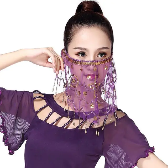 Indian dance performance veil Purple - Shop at LoveMi