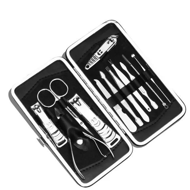 Stainless steel bright nail clippers set Silver - Shop at LoveMi