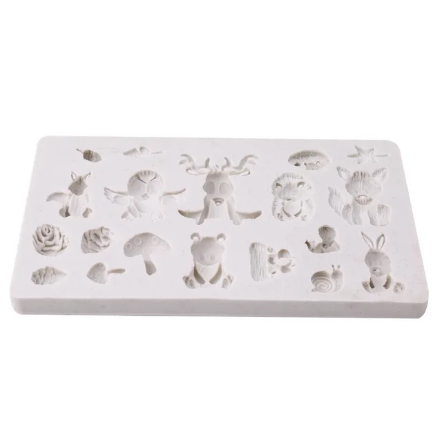 Forest Animal Squirrel Fondant Silicone Mold White - Shop at LoveMi