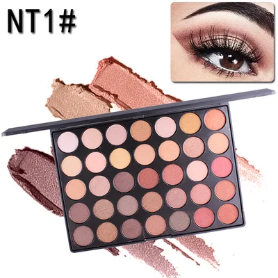 New 35 Colors of Shimmer Matte Shadow Eyeshadow Palette The Palette B Nt1 - Shop at LoveMi