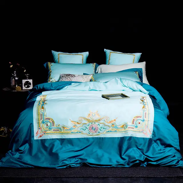 Simple solid color bedding with stitching embroidery Colorful - Shop at LoveMi