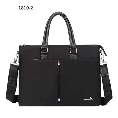 Bonnis Kangaroo nylon cloth men's briefcase Black - Shop at LoveMi