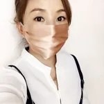 Summer single layer silk mask - Orange - View 1