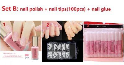 Translucent jelly nail polish Set B 2Sets - Shop at LoveMi