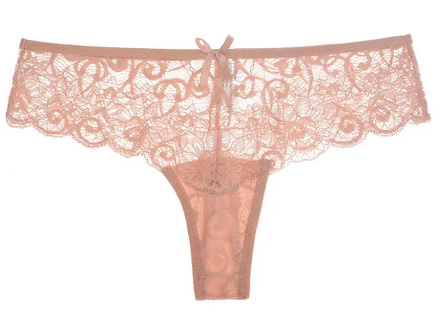 Woman Sexy Lace Thong Pink - Shop at LoveMi