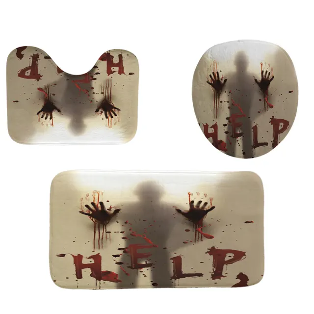 Holy Festival digital printing shower curtain bathroom Three Piece Suit - Shop at LoveMi