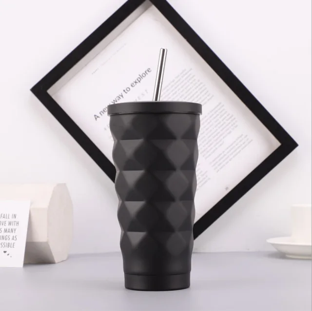 Stainless steel diamond mug Black - Shop at LoveMi