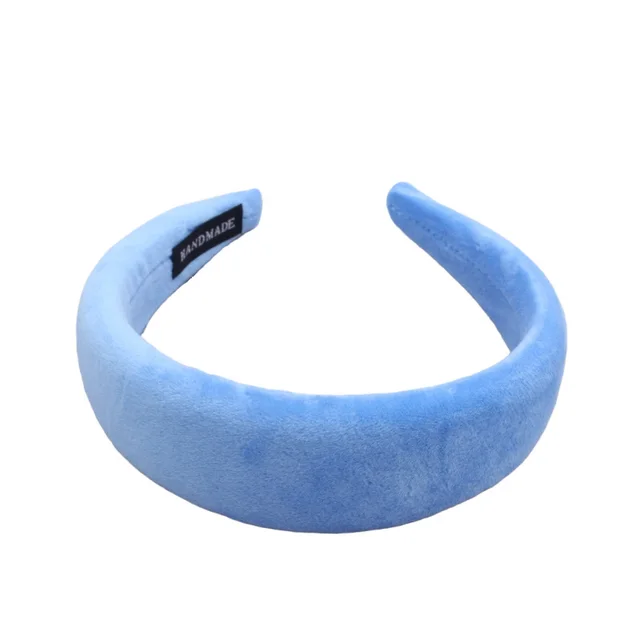Cross border new plush headband Blue - Shop at LoveMi