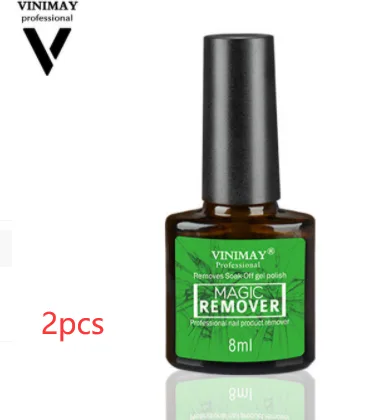 Nail Polish Burst Magic Nail Polish Remover Fast Soak Off Sticky Nail Gel Polish Degreaser Cleaner 8Ml Vinimay 2Pcs - Shop at LoveMi