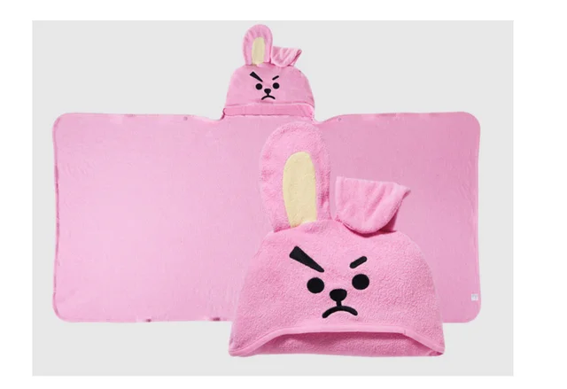 Hooded bath towel cartoon Pink - Shop at LoveMi