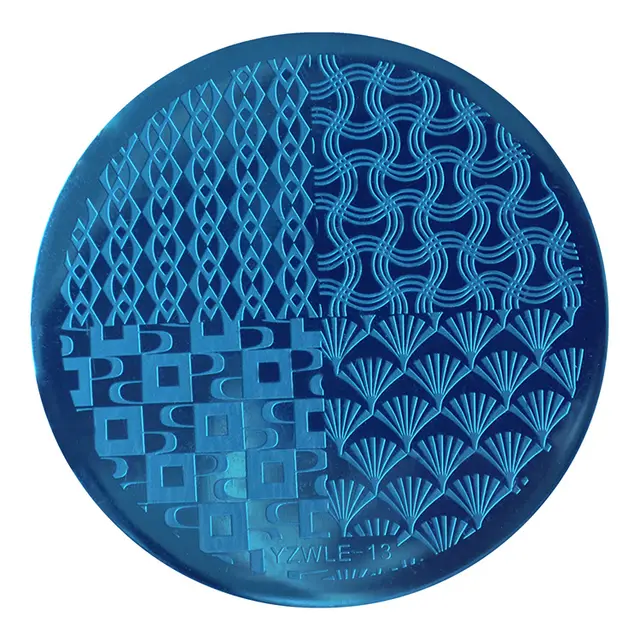 DIY nail print steel plate nail print version template Yzwle09 - Shop at LoveMi