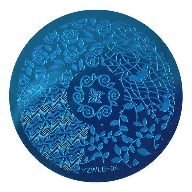 DIY nail print steel plate nail print version template Yzwle19 - Shop at LoveMi