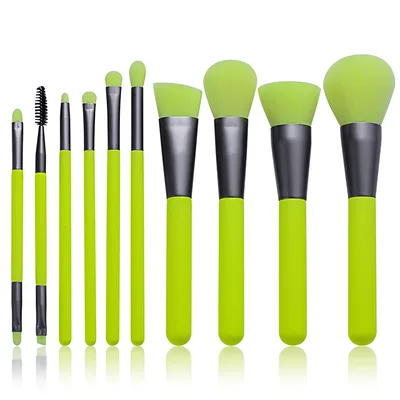 Professional Makeup Neon Brushes Green - Shop at LoveMi