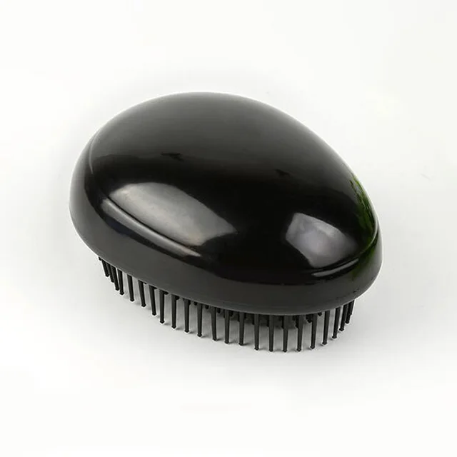 Massage Comb Egg Egg Comb Abs Plastic Black Smooth Hair Comb Black - Shop at LoveMi