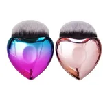 Heart-shaped foundation brush Portable makeup blush brush Professional beauty tools - A+B