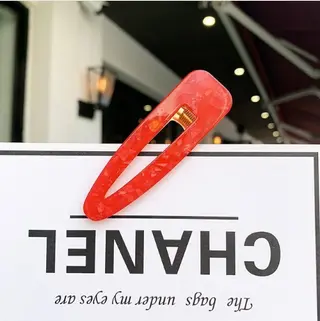 Retro hollow super dream illusion tin foil hairpin - Crystal Red