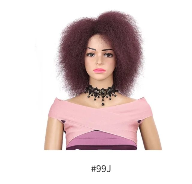 Fluffy curly hair wig 99J Wine Red - Shop at LoveMi