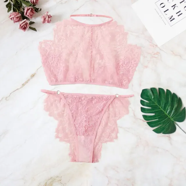 Lace underwear set Pink - Shop at LoveMi