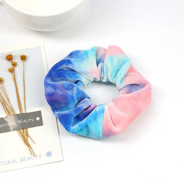 Simple style elastic band hair accessories Pink Blue - Shop at LoveMi