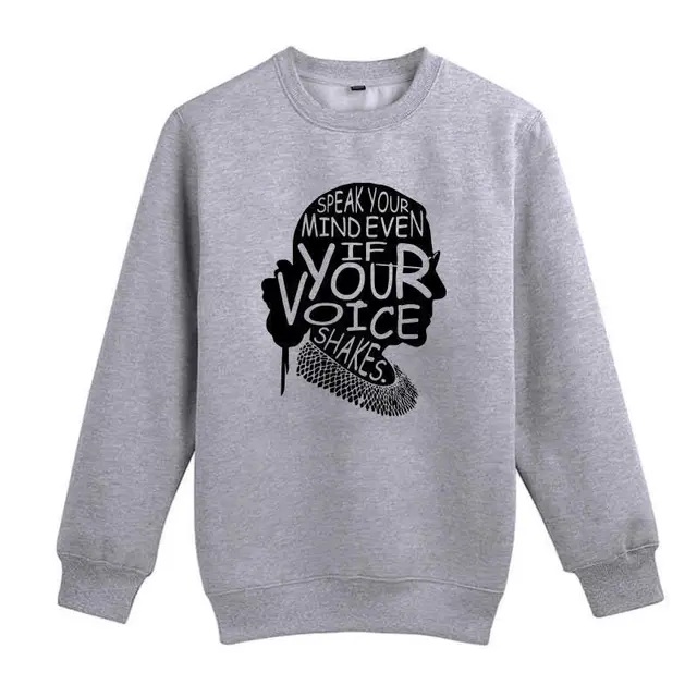 Long Sleeve Round Neck Fashion Printed Sweater Grey - Shop at LoveMi