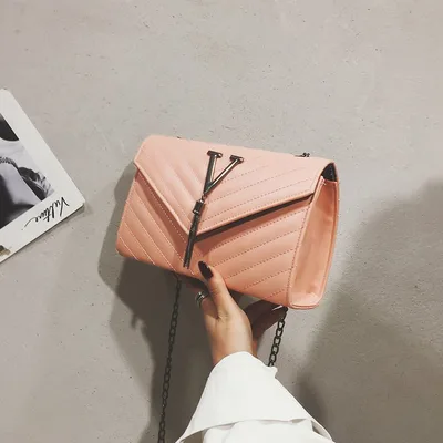 Korean version of the trendy messenger bag Pink - Shop at LoveMi