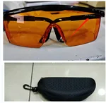 Orange Protective Glasses Laser Beauty Protective Glasses - Orange With Logo Bag Pack