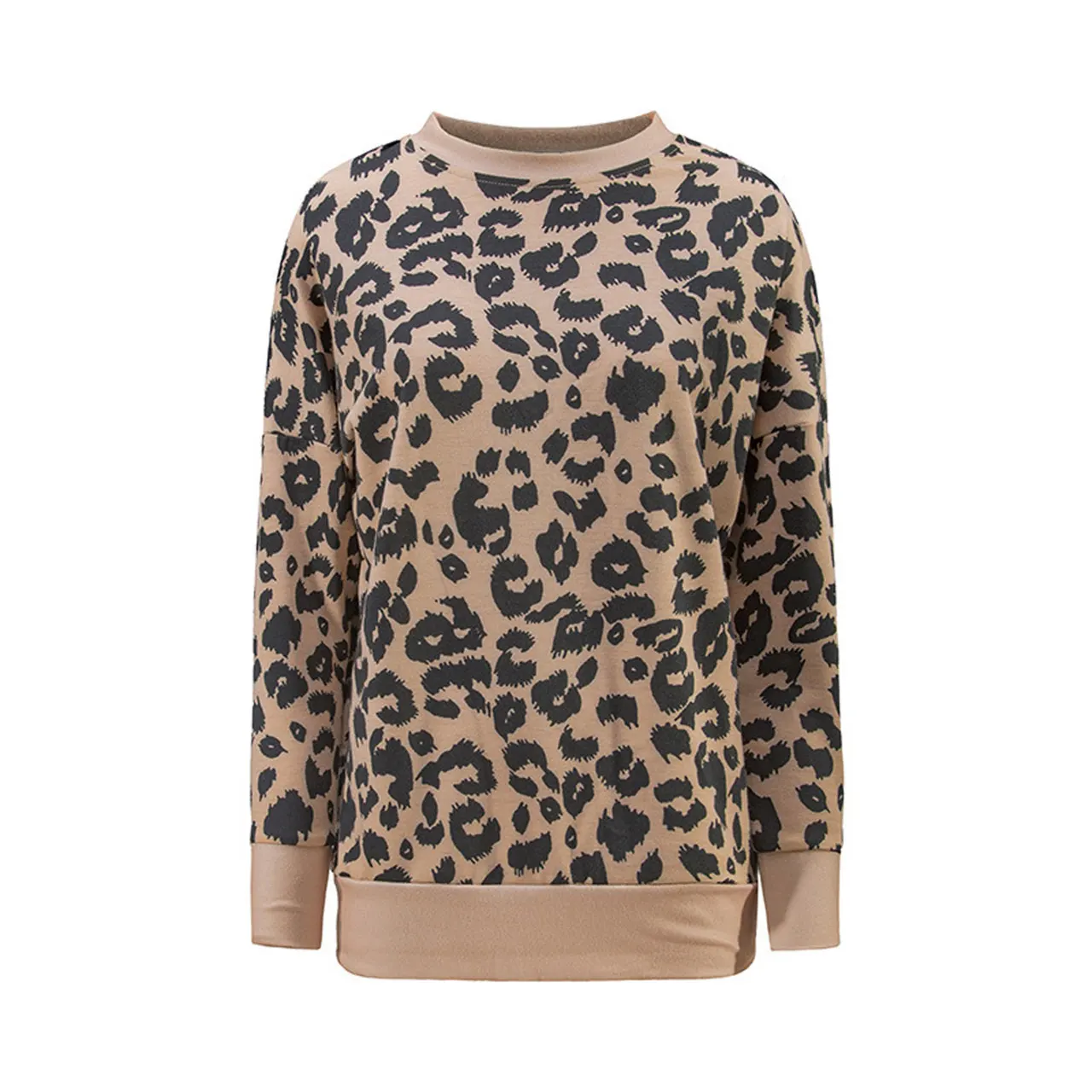Sweatshirt women warm coat sweat Casual sports winter Hooded - Khaki