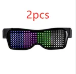 Multicolor Party LED Glasses Dynamic Flashing LED Glasses - Four Colors 2Pcs - View 1