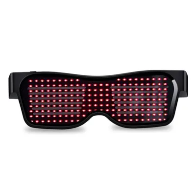 Multicolor Party LED Glasses Dynamic Flashing LED Glasses Red - Shop at LoveMi