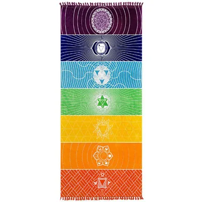 Bohemia India Mandala Blanket Beach Yoga Mat 150X150Cm - Shop at LoveMi