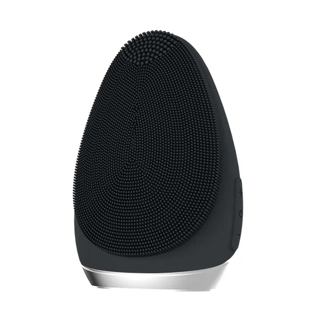 Rechargeable silicone cleansing instrument Black - Shop at LoveMi