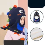 Scarf one piece hat - Navy Blue Thin